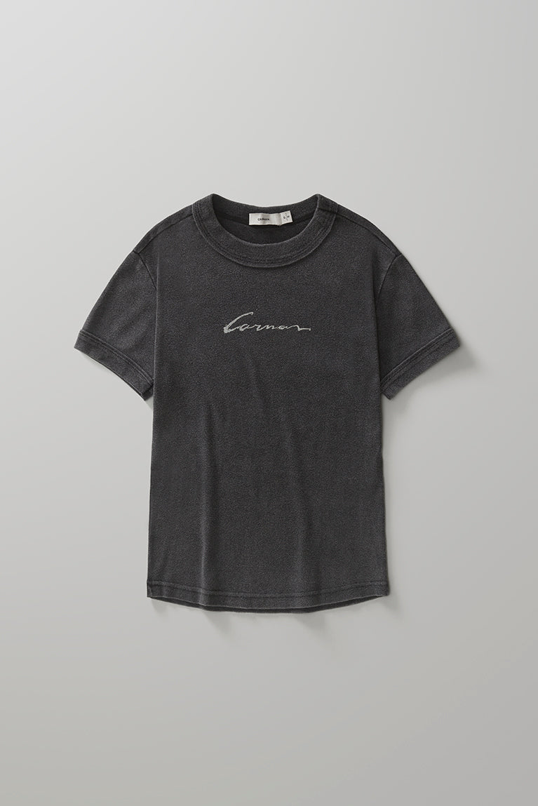 Signature Baby Tee - Washed Black