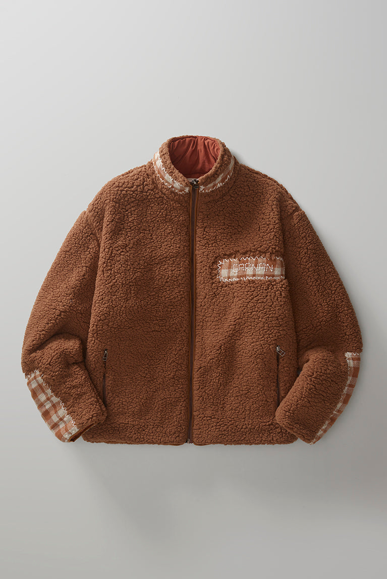 Fleece Plaid Jacket