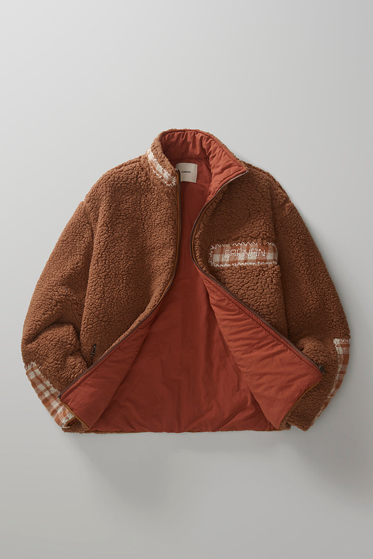 Fleece Plaid Jacket
