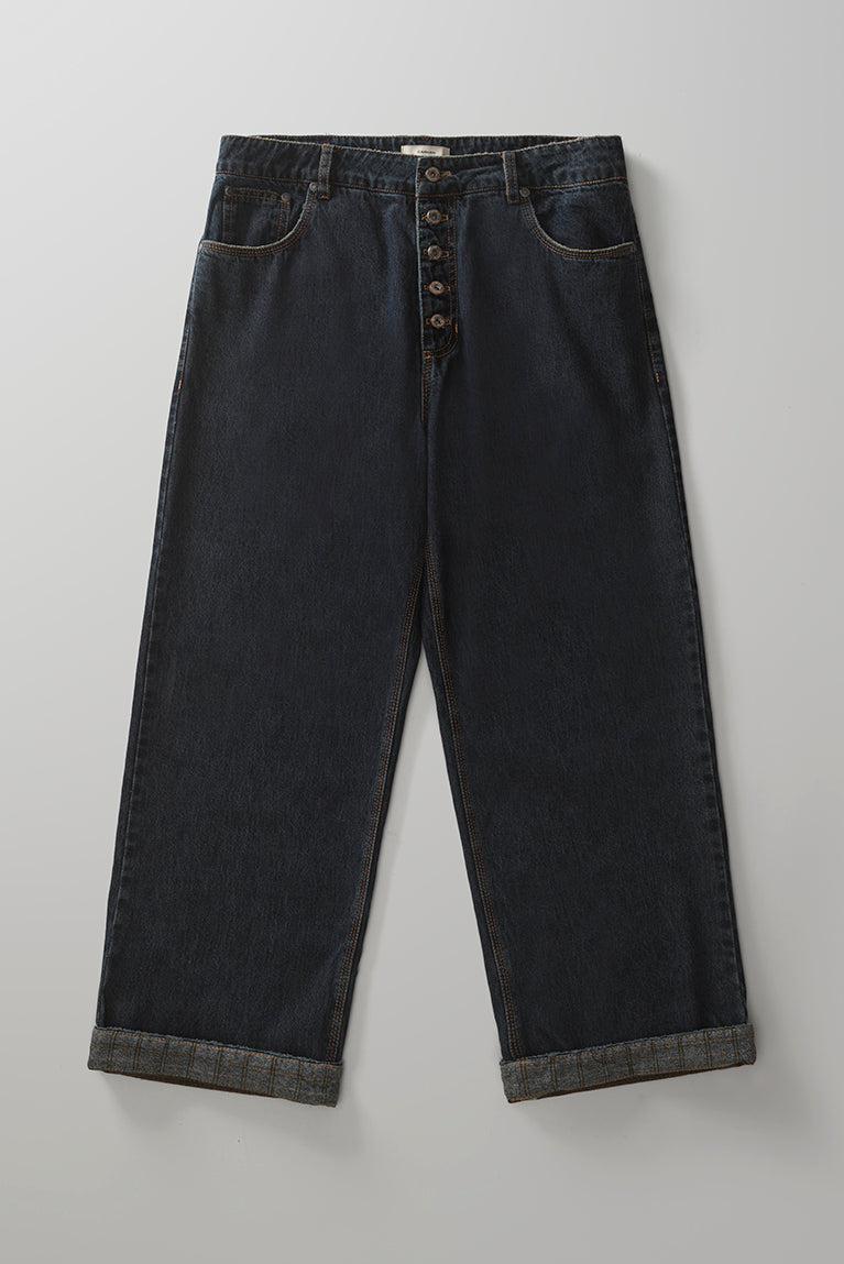 Patchwork Denim Pants