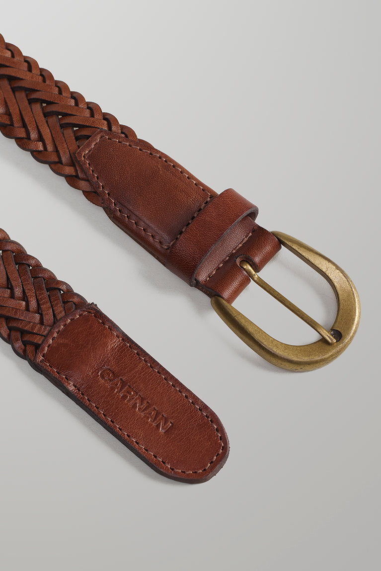 Braided Belt - Brown - hover
