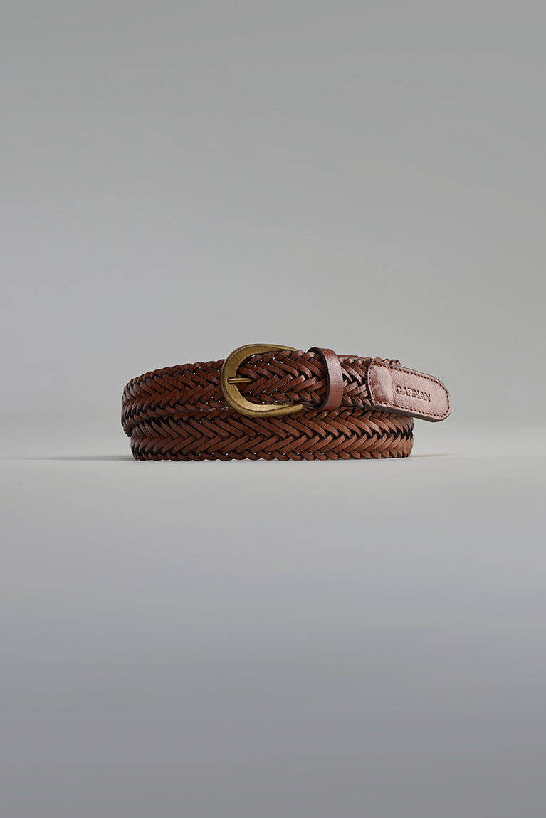 Braided Belt - Brown
