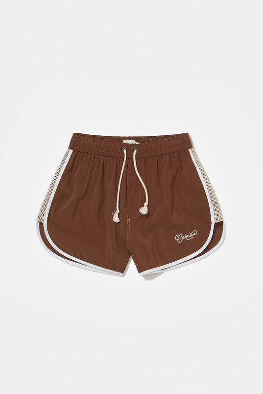 Brown Volley Shorts