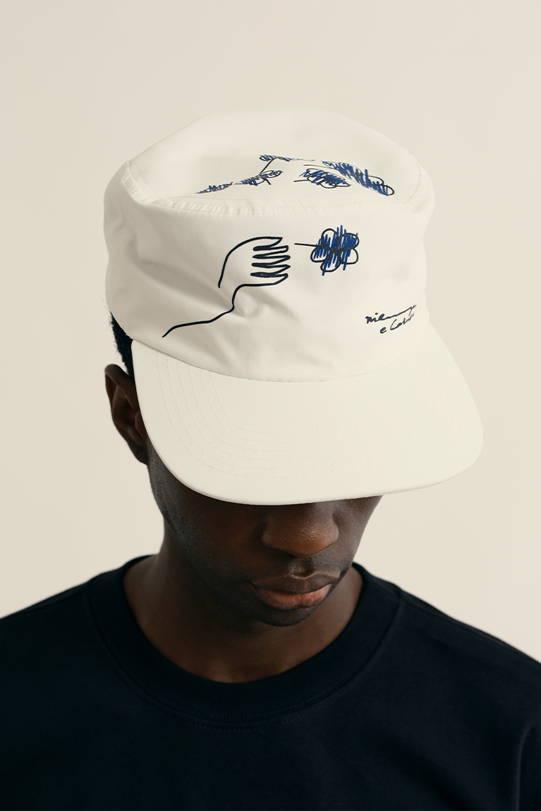 Pillbox Draw Hat - Ivory - hover