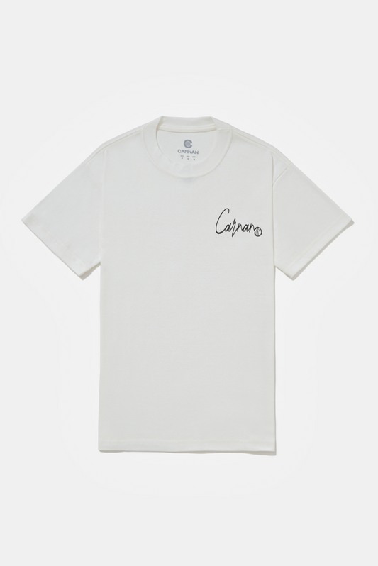 Heavy Cursive T-Shirt - Off White