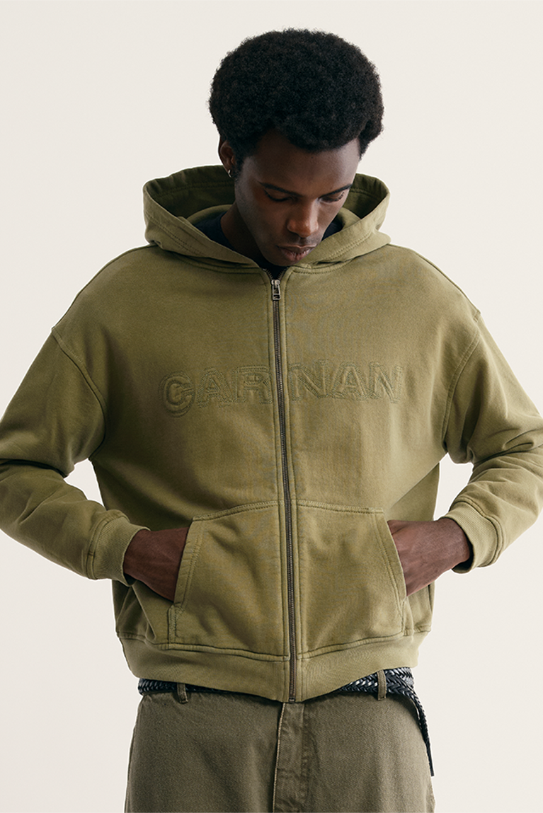 Washed Zip Hoodie