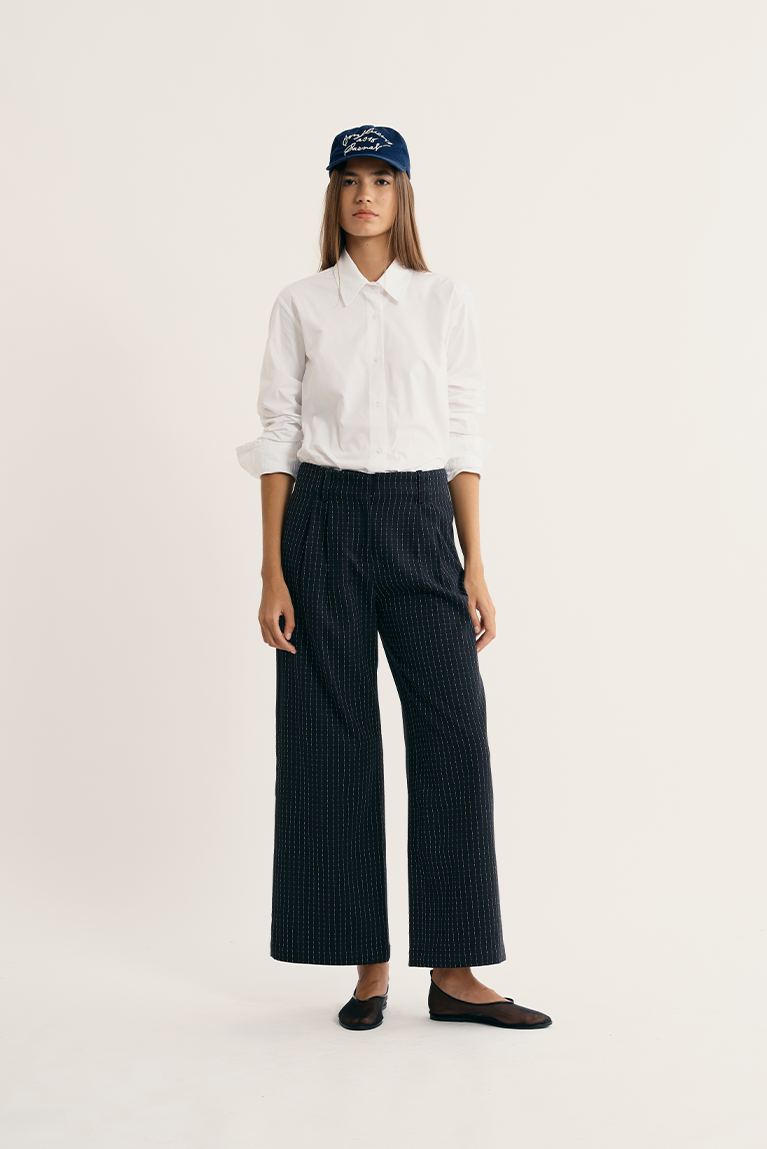 Waistless Striped Pants