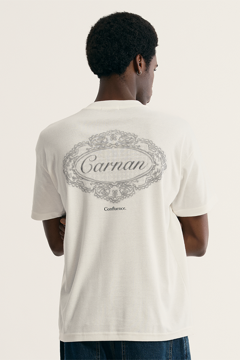 Lace Stamp Heavy T-shirt - Off