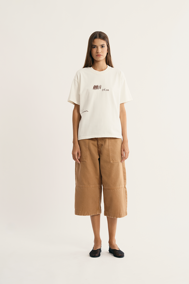 Barcode Boxy T-shirt - Off