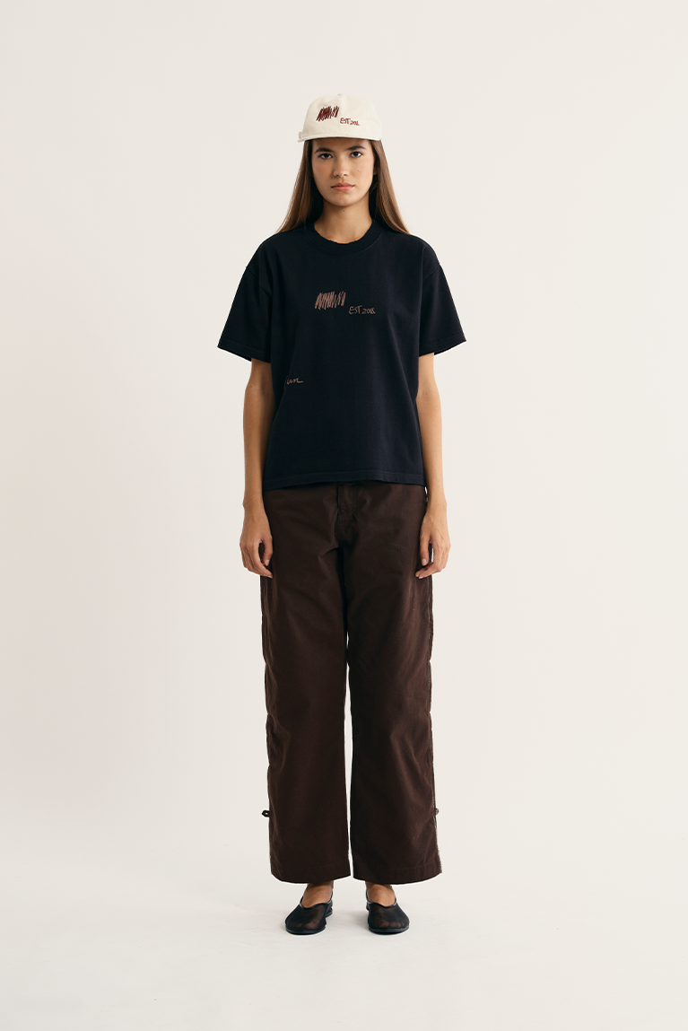 Barcode Boxy T-shirt - Black