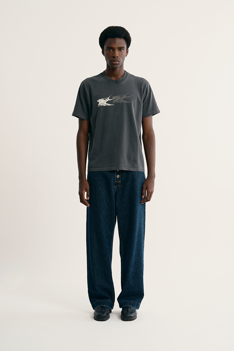 Swallow T-shirt - Stoned Black