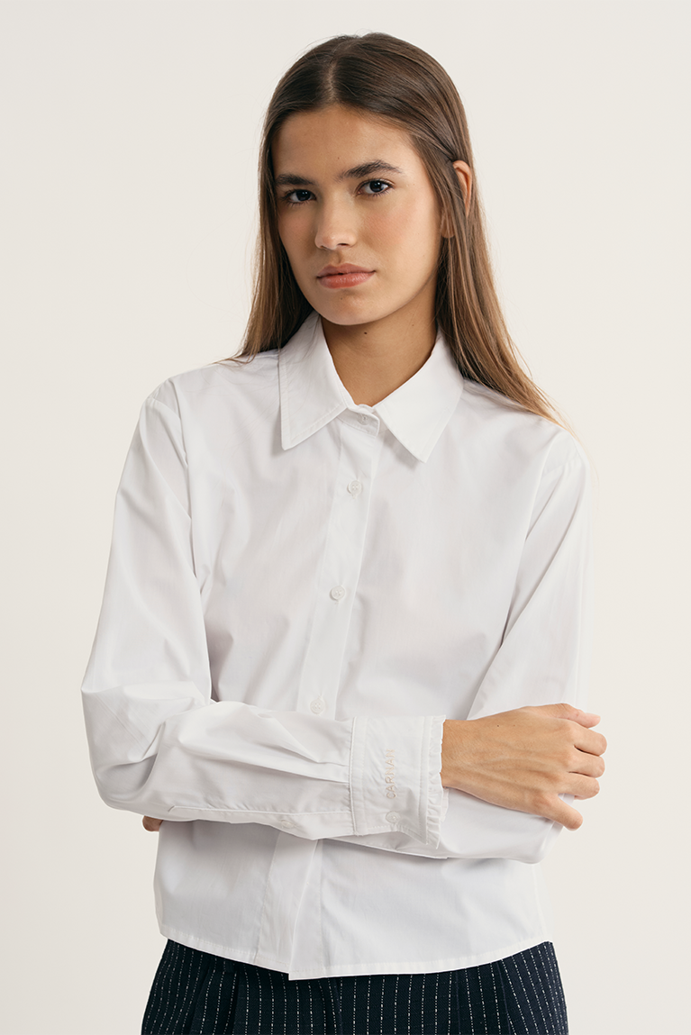 Cropped Frill Shirt