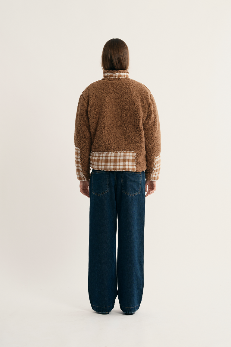 Fleece Plaid Jacket