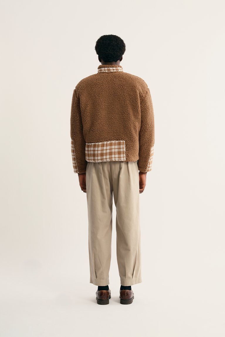 Fleece Plaid Jacket