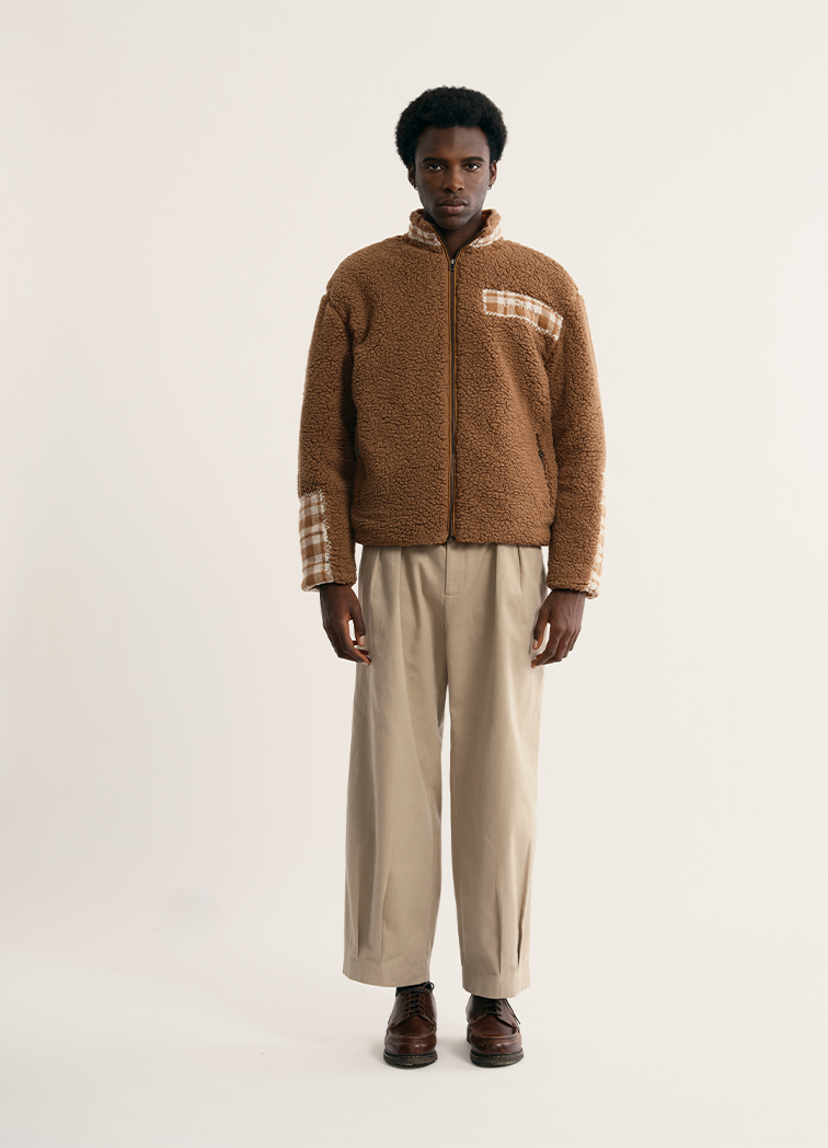 Fleece Plaid Jacket - hover
