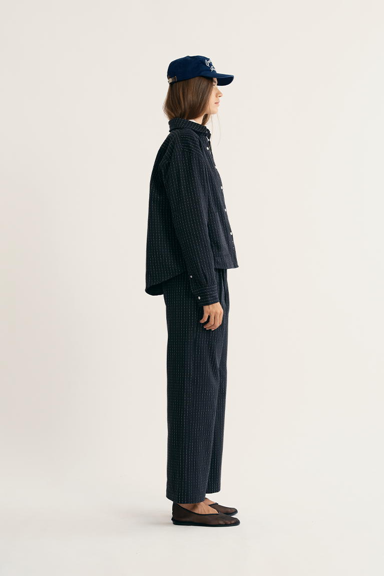 Pleated Sleeve Shirt