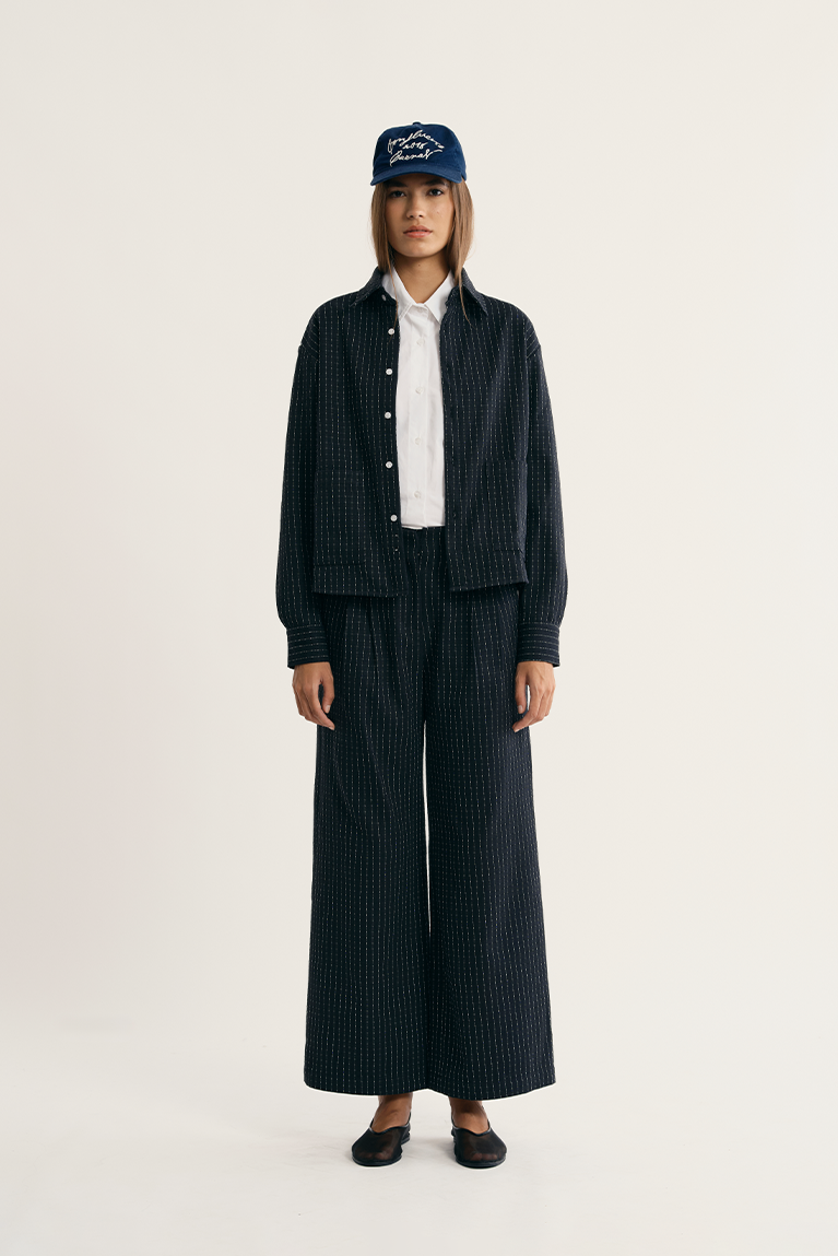 Pleated Sleeve Shirt