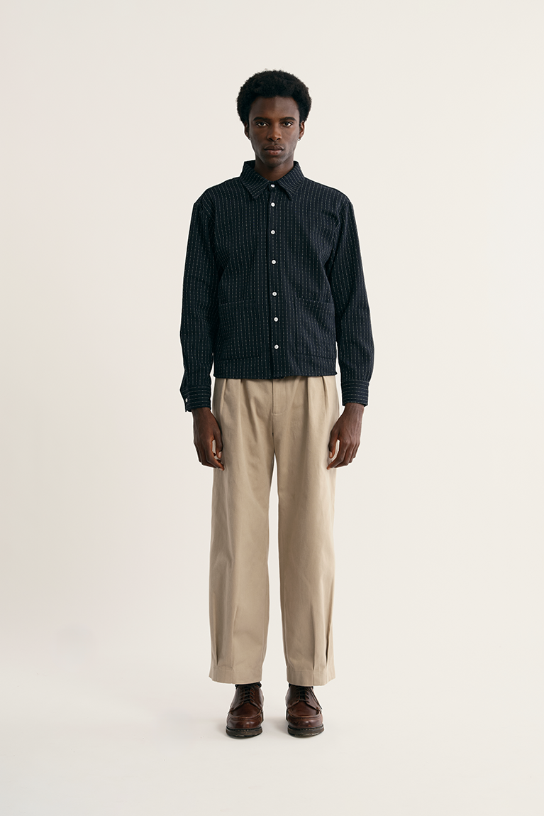 Pleated Sleeve Shirt - hover