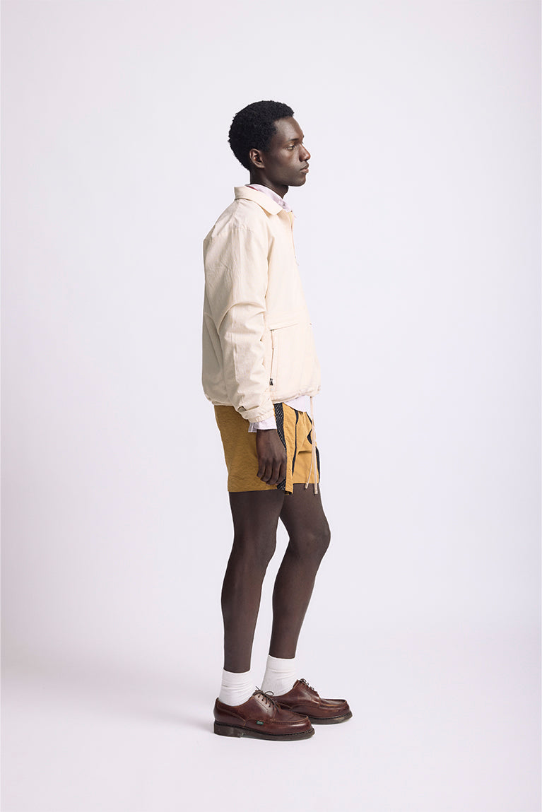 Plaid Cotton Jacket - Beige