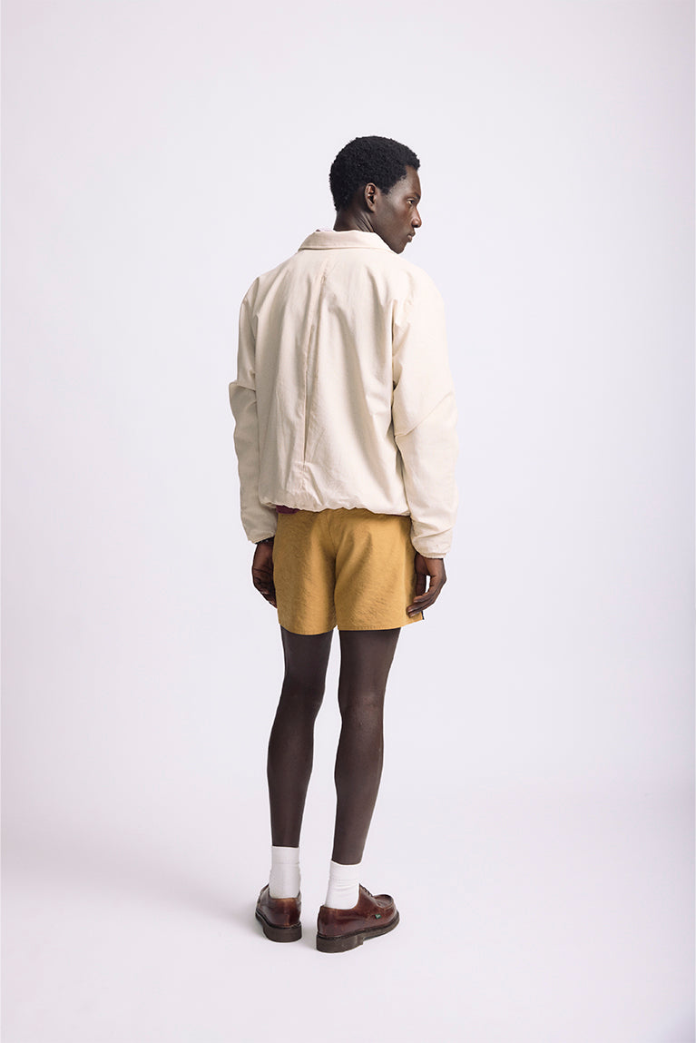 Plaid Cotton Jacket - Beige