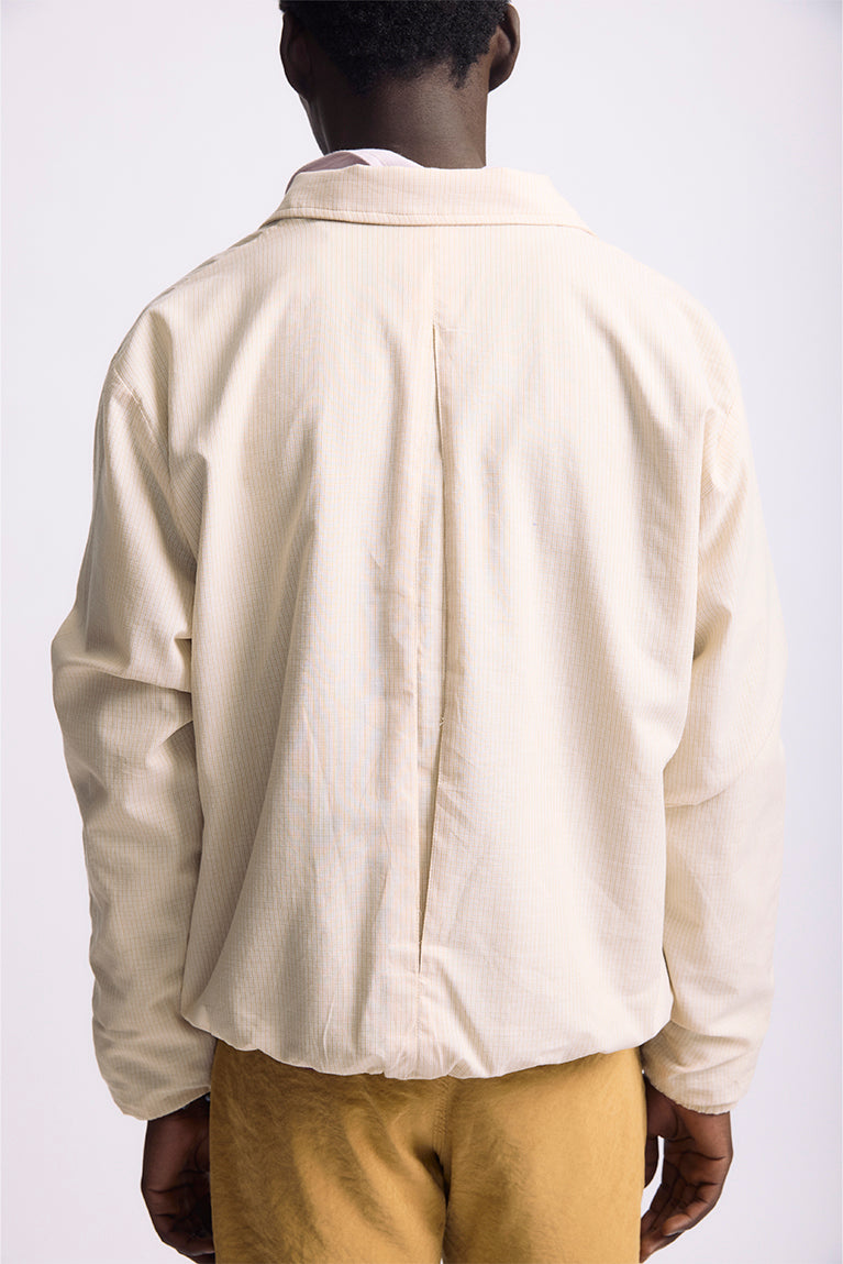 Plaid Cotton Jacket - Beige