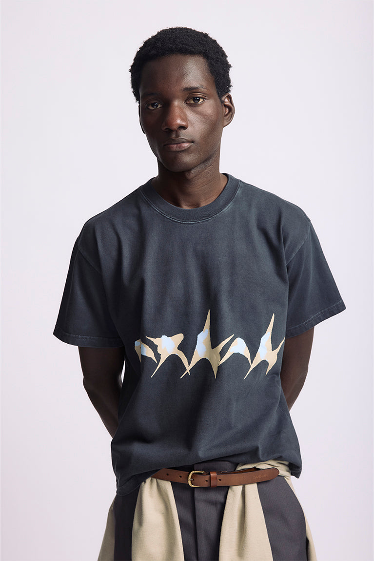 Star Boxy T-shirt - Black - hover