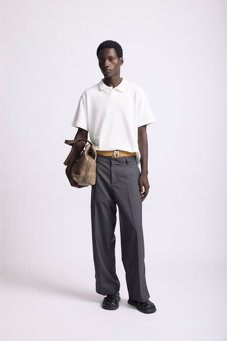 Embroidered Piquet Polo - Off