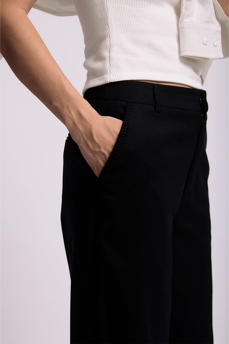 Embroidered Tailored Pants