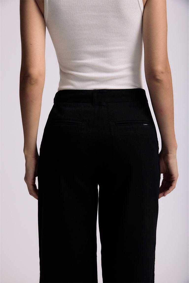 Embroidered Tailored Pants