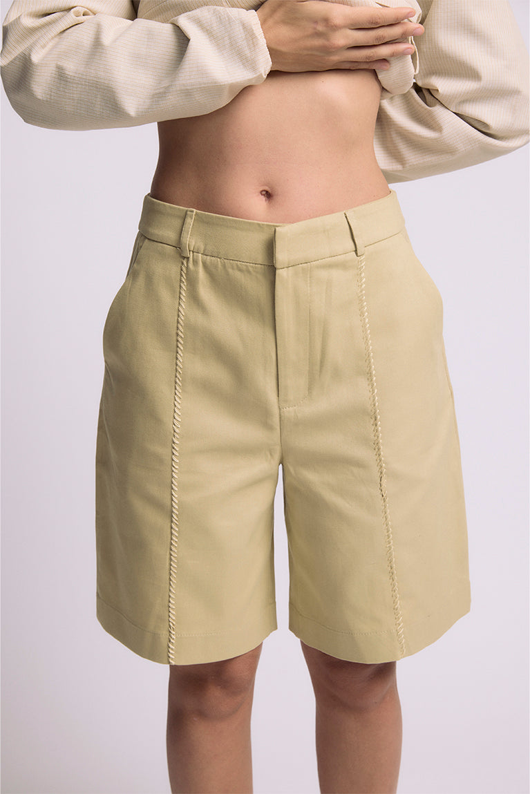 Embroidered Tailored Shorts