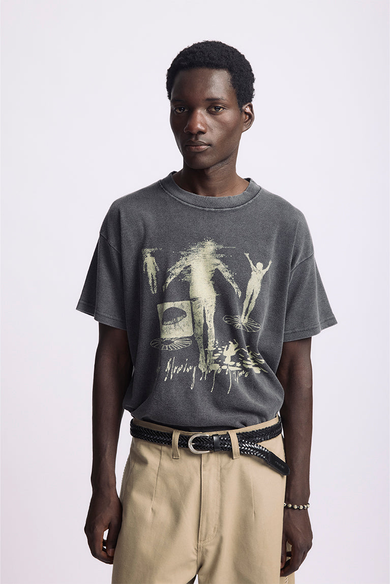 Synergy Boxy Heavy T-shirt - Stoned Black - hover