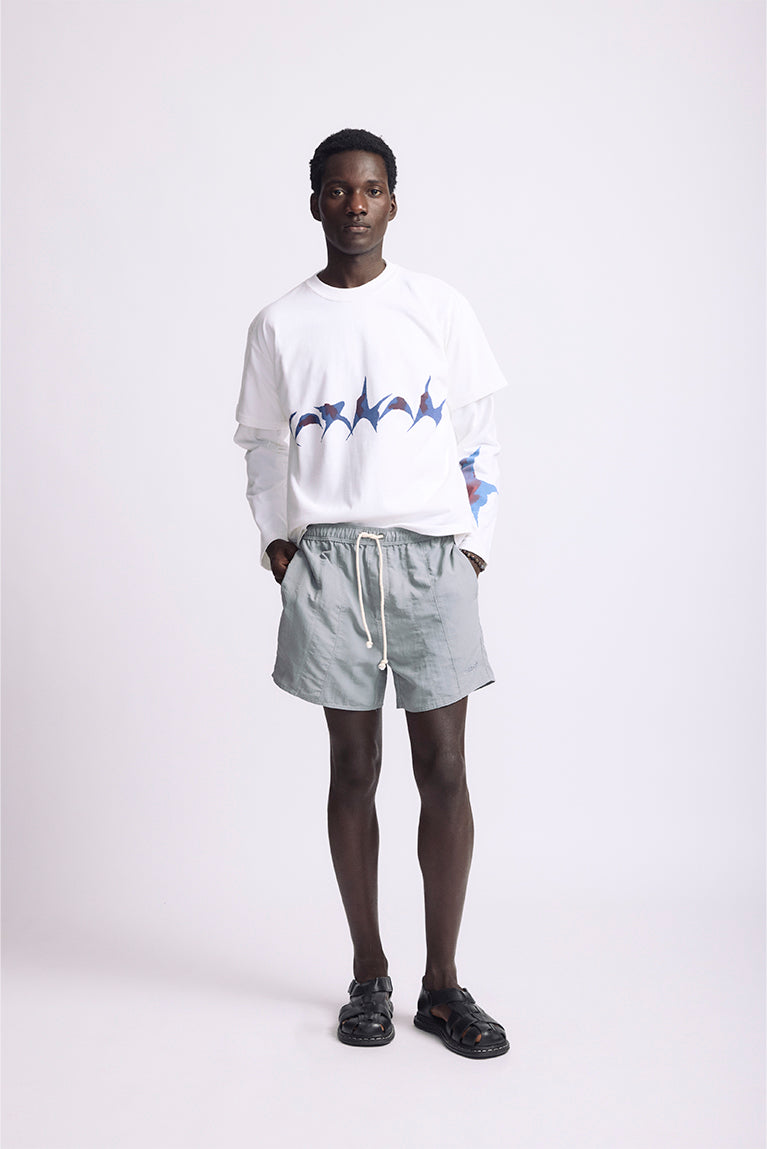 Grey Clipping Shorts