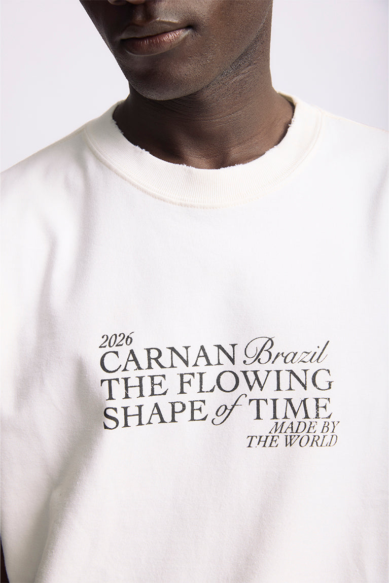 Title Boxy T-shirt - Off