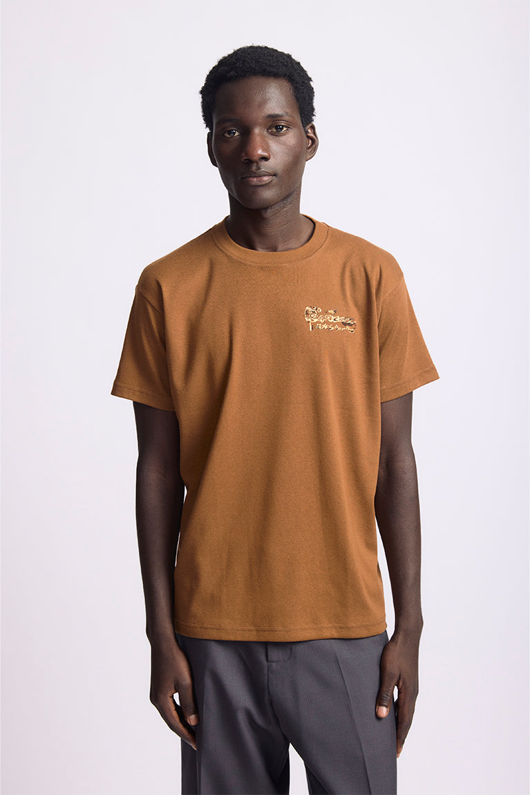 Wind Heavy T-shirt - Brown - hover