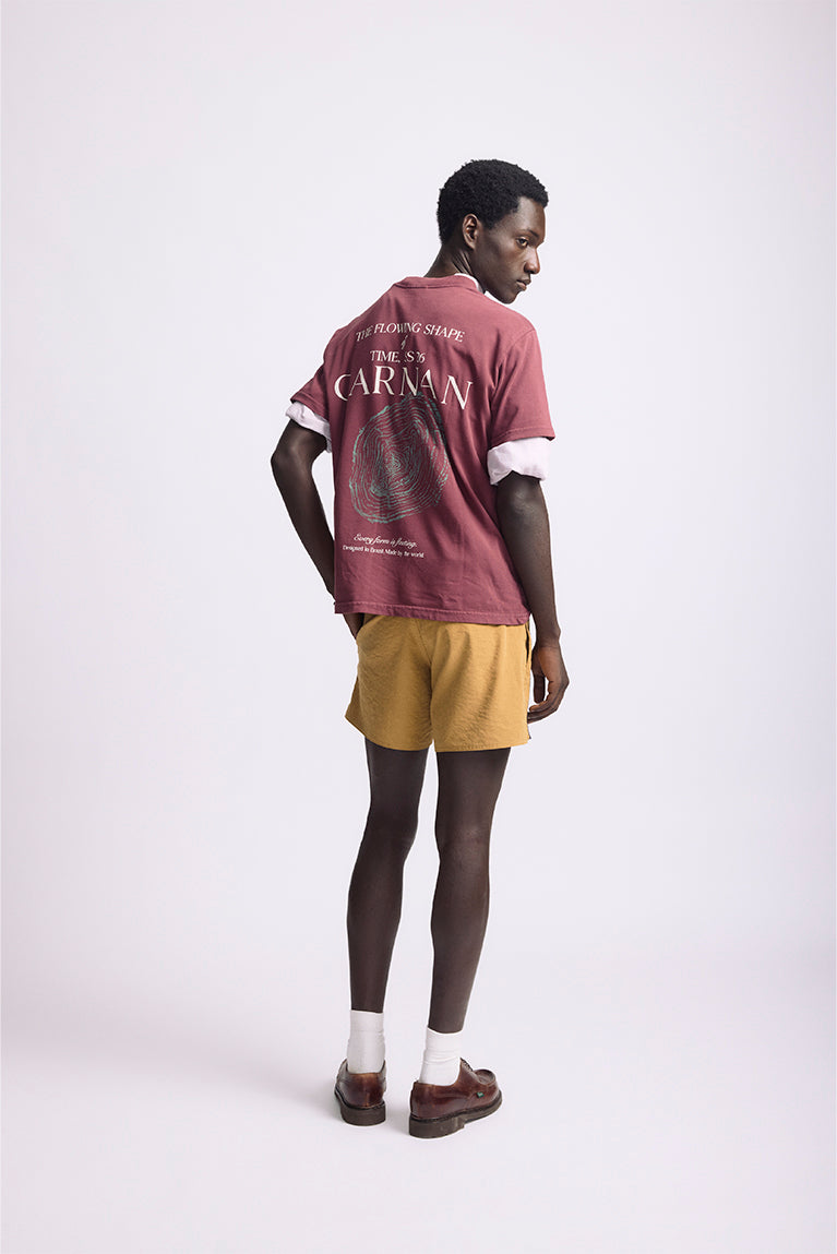 Wood T-shirt - Burgundy