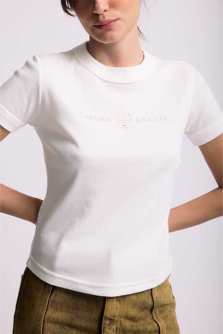 Shell Baby Tee - Off