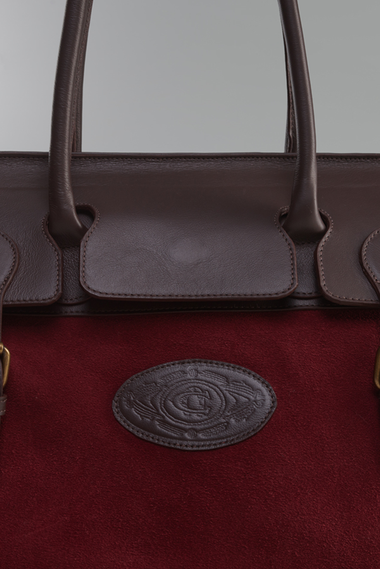 Suede Buckle Bag