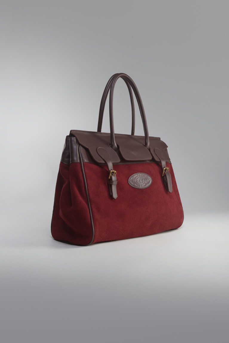 Suede Buckle Bag - hover