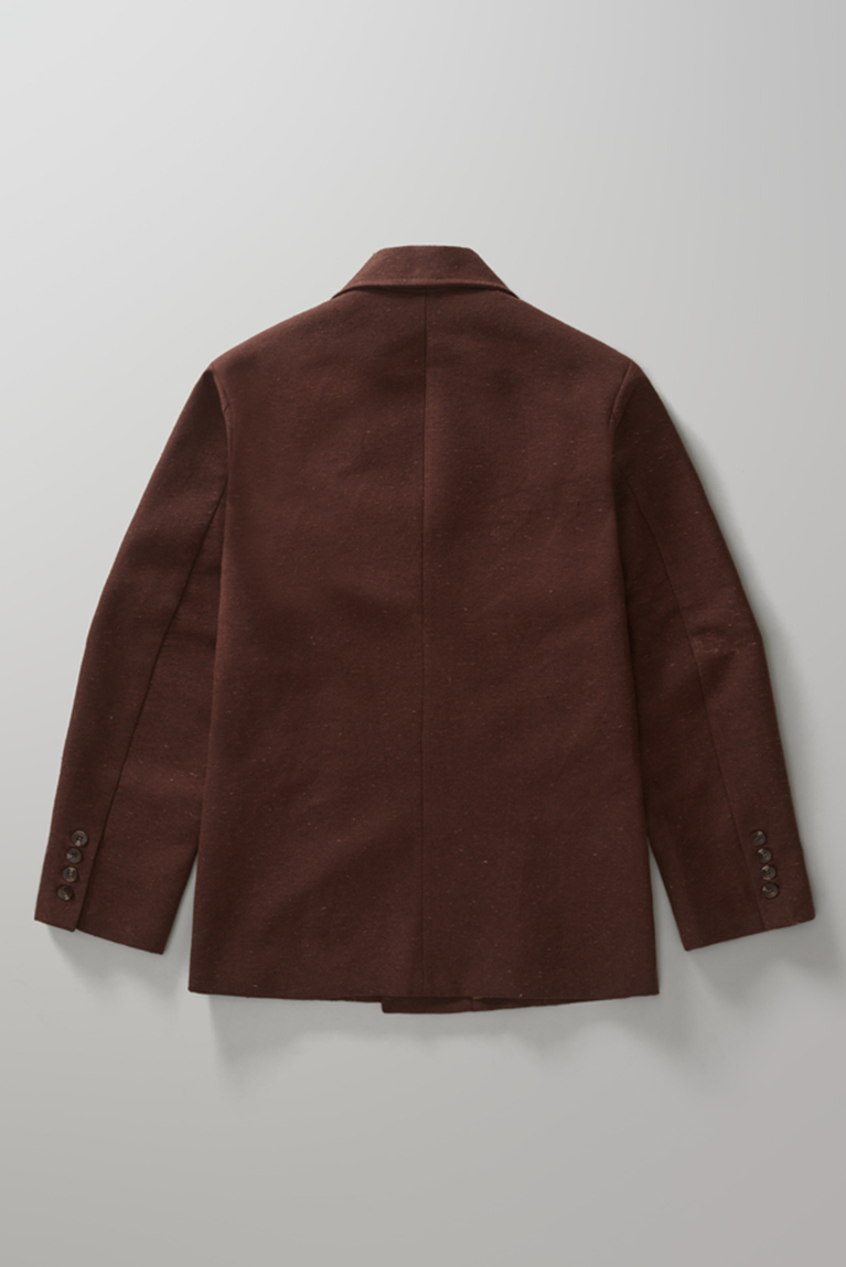 Double Breasted Blazer - Brown