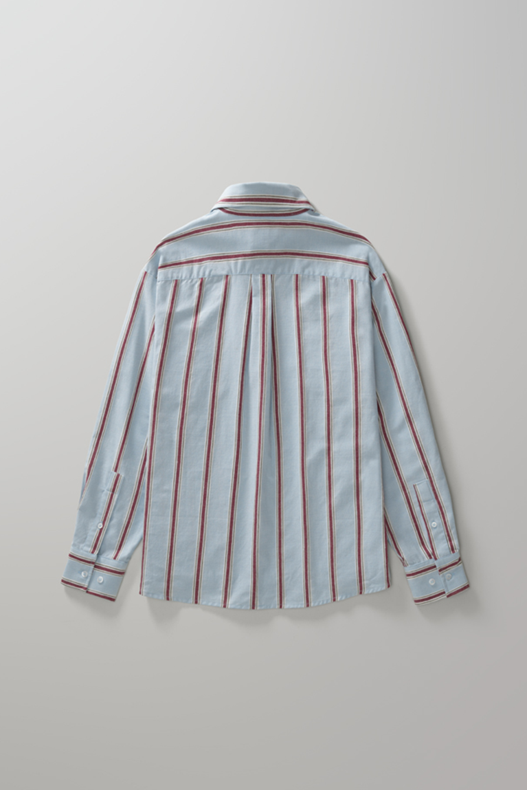 Burgundy Striped Shirt